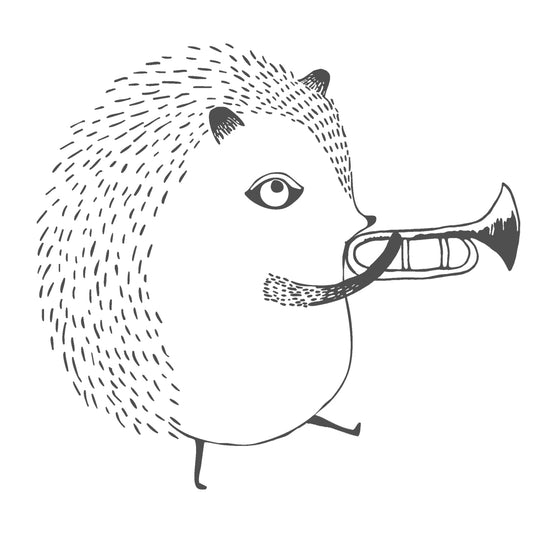 Tegning til print - Hedgehog